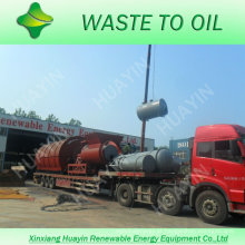 300T Planta plástica municipal da pirólise do lixo da casa Waste contínua ao óleo